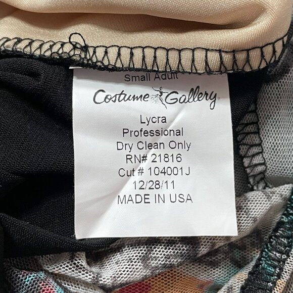 Y2K Grungy Abstract Bodysuit with Open Back Size Small - Picture 4 of 4